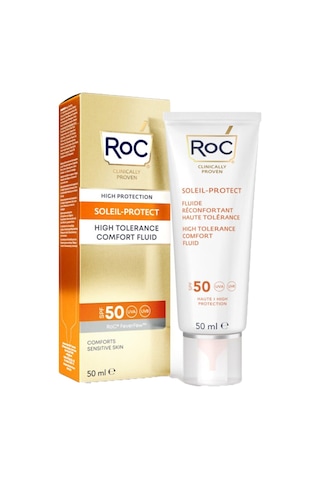 Roc Soleil-Protect High Tolerance Güneş Korumalı Kırışıklık Karşıtı Rahatlatıcı Krem SPF50 50 ML