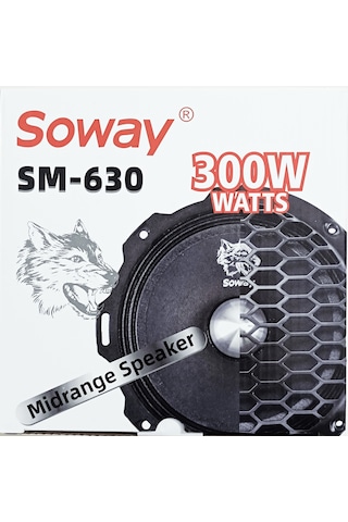 Soway Sm-630 16cm Profesyonel Midrange Kurşungöbek 300w150rms 2ad