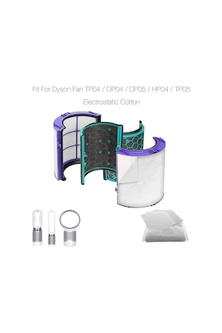 Dyson Hava Temizleyici Fan Tp04, Dp04, Dp05, Hp04, Tp05 Uyumlu Filtre Ve Aksesuarlar 10 Adet Elektrostatik Toz Tutucu Çok Renkli