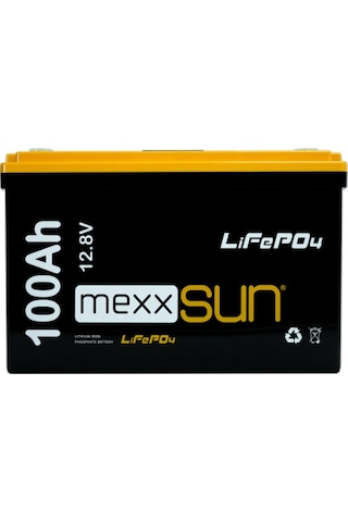 Mexxsun 12.8 Volt-100ah Lifepo4 Lityum Akü