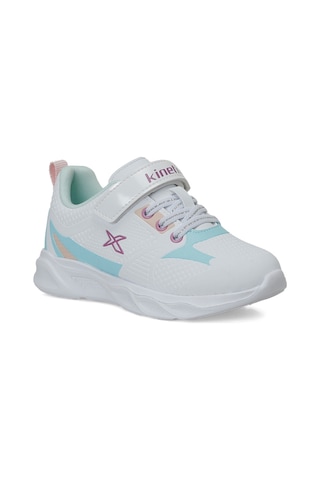 Kinetix Lıster Pu J P Beyaz Kız Çocuk Spor Ayakkabı 000000000102694591 Beyaz-su Yesılı-a Pembe