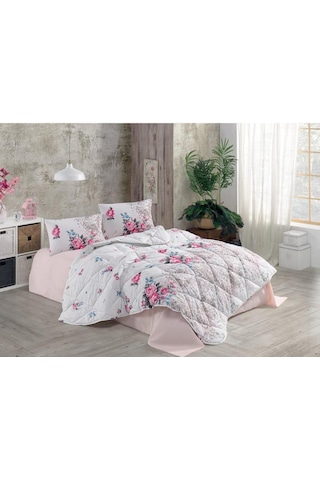 Çift Kişilik Yorgan Seti Eylül Pembe
