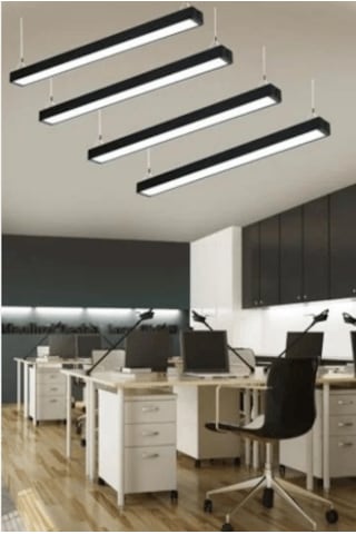 Cata Ct 9080 50w Sıva Üstü Linear Armatür 6400k Beyaz Işık Siyah