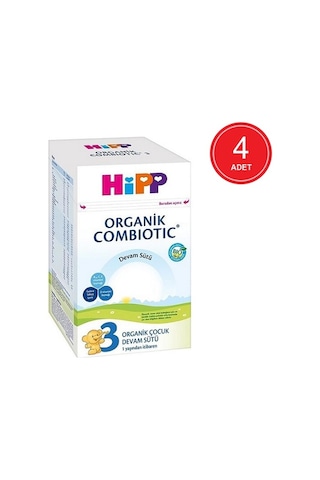 Hipp Organik 3 Devam Sütü 800 G 4 Adet