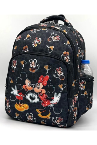 3lü Set Okul Çantası Lüx Okul Çantası Miki Siyah