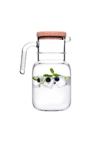 Paşabahçe Hoop Mantar Kapaklı Cam Karaf Sürahi - 1500 Cc 43783