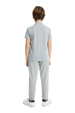 Galatasaray Büyük Logolu Çocuk Tee Gri T-shirt Gri