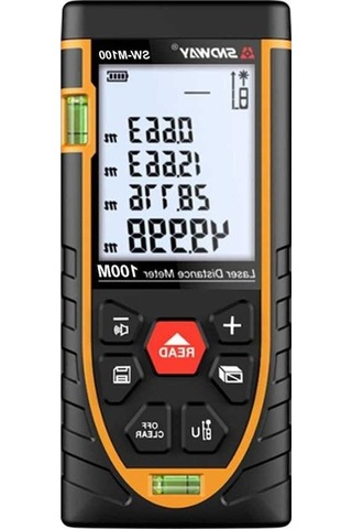 Besthome1 Sndway Kızılötesi Lazerli Yüksek Hassasiyetli Ölçüm Cihazı, 120m Mesafe Ölçer