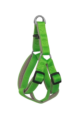 Markapet Gezdirme Kayışlı Dokuma Köpek Göğüs Tasma Seti 40 x 60-110 CM Neon Yeşil