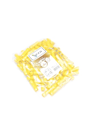 İzoleli Ek Muf Kablo Ucu 4-6mm² Sarı 100 Adet Bağlantı Terminali