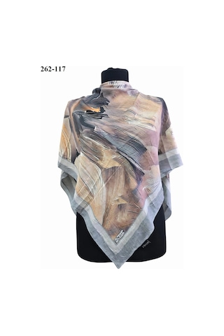 Moonscarfs Moonscarf Desenli Bambu Pamuk Eşarp 262-117 Çok Renkli