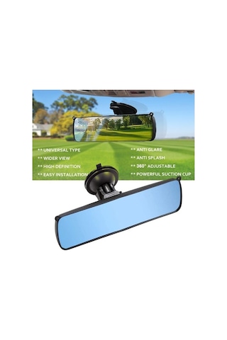 Novahub Arac Parlama Önleyici Dikiz Aynası Araba Kör Nokta Dikiz Aynası Vantuzlu 220x65mm Cn