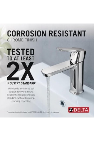 Modern Tek Delikli Bataryası Tek Saplı Bataryası Krom Lavabo Bataryası Tahliye Montajı Krom 581lf-pp Çok Renkli