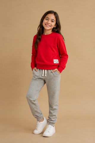 Eray Alp Kids Unisex Çocuk Gri Eşofman Altı Günlük Rahat Kombin