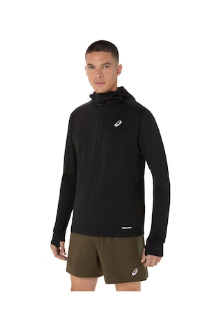 Asics Road Wınter Ls Hoodıe Erkek Siyah Beyaz Sweatshirt 2011d359-001