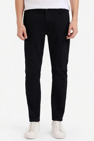 Defacto Pedro Slim Fit Dar Kalıp Normal Bel Dar Paça Jean Pantolon S2711az26spnm40 Siyah-nm40