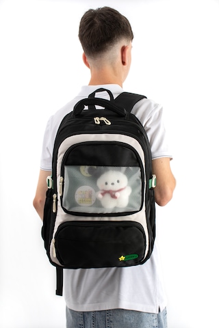 Ventis Qualty Okul Çantası Su Geçirmez Klinkır Kumaş Unisex Sırt Çantası Model 1g Siyah