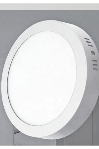 24 Watt Sıva Üstü Yuvarlak Led Panel Aydınlatma Armatür Sarı Işık Beyaz