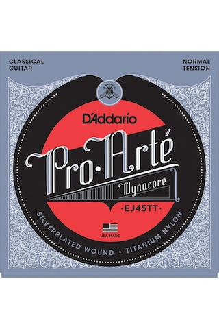 D'addario Ej45Tt Dynacore Titanium Normal Tension Takım Tel Klasik D'addario Ej45Tt Dynacore Titanium Normal Tension Takım Tel Klasik