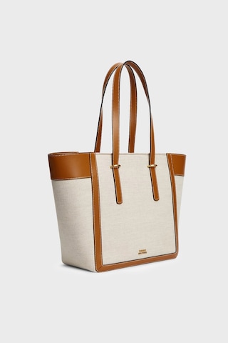 Tommy Hilfiger Keten Karışımlı Omuz Askılı Kanvas Çanta Kadın Çanta Aw0aw18829 Gb8 Bej