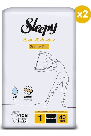 Sleepy Extra Ultra İnce Günlük Ped Normal 80 Adet Ped