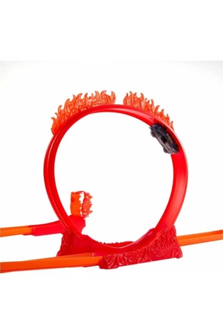 Nessiworld Hmc04 Hot Wheels Track Builder Alev Temalı Akrobasi Seti Çok Renkli