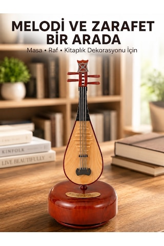 Mini & Midi Müzik Seti Ud Sembolü Müzik Kutusu Estetik Tasarım Melodi Destekli