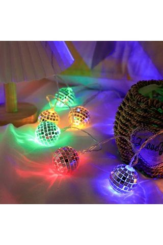 Xiyyadms Renkli Led Top Şerit Işığı 1.8m 10 Işık Sürekli Açık - Dekorasyon Ve Aydınlatma İçin Ev Ve Bahçe Çok Renkli