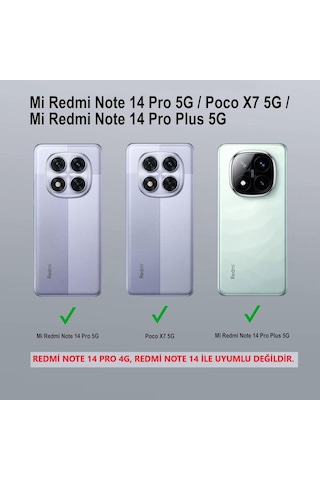 Xiaomi Poco X7 5g Kılıf Şeffaf Silikon Hibrit Case Kapak Şeffaf