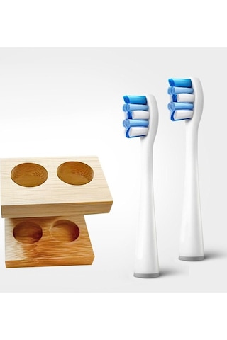 Pazly Tutucu Suntek Odun Kafaları Fırçası Elektrikli Diş Ahşap 2-delik Nw Diğer