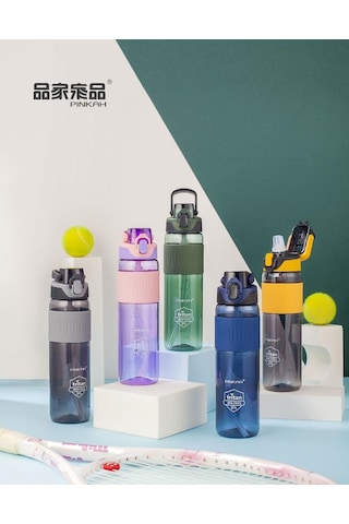 Pınkah Pj-756 750ml Pipetli Gri Tritan Matara Gri