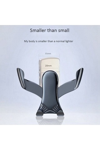 Pazly Yerçekimi Vantuzlu Evrensel Araç İçin Navigasyon Fonksiyonlu Siyah Telefon Tutucu -