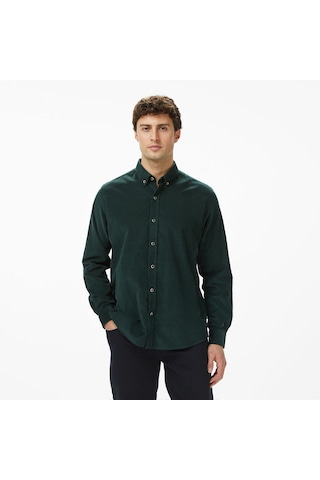 Nautica Erkek Yeşil Classic Fit Gömlek Düz W57424t Yeşil
