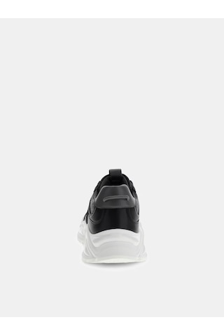 Guess Belluno Deri Erkek Sneaker Ayakkabı Fmpbeufal12 Siyah
