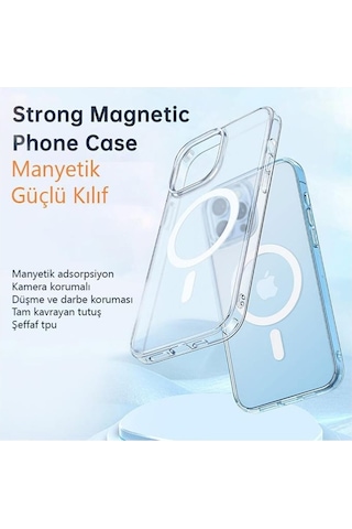 Mcdodo Apple Uyumlu iPhone 13 Pro Seffaf Mat Magsafe Kilif Pc-1660 558404211