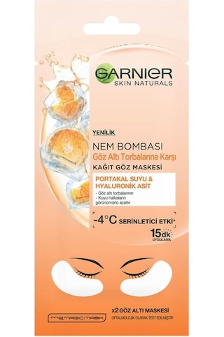 Garnier Göz Altı Torbalarına Karşı Kağıt Göz Maskesi