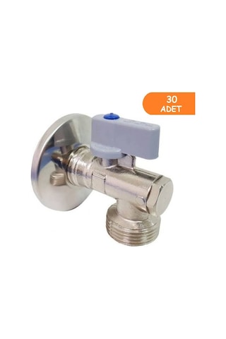 30 Adet Eca Filtreli Çamaşır / Bulaşık Makinası Musluğu 1/2 602111059 Krom