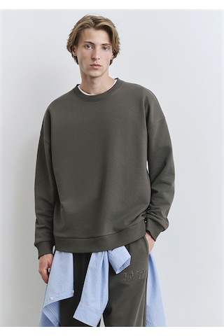 Mavi - Mv91 Sırt Baskılı Yeşil Sweatshirt 0s10405-71542 Yeşil