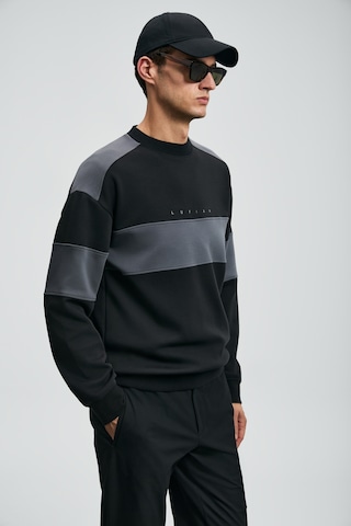 Lufian Pıeces Erkek Sweatshirt Siyah Siyah 112030189100100 Siyah