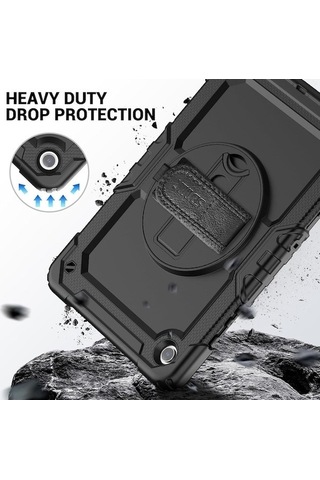 Dancemonkey Samsung Tab A9 Plus 11 İçin Yumuşak Siyah Silikon Kılıf