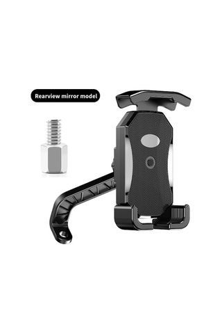 Tongxida Alüminyum Motosiklet Telefon Tutucu Bisiklet Braketi - 2 Stil Seçenek: Gidon/dikiz Aynası - Evrensel Uyumlu -