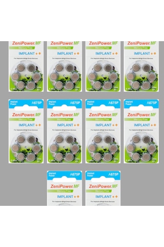 Zenipower İmplant Pili 10 Paket 60 Adet Kulaklık Pili