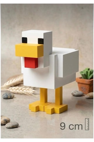 Minecraft Chicken Karakteri Figürü 9cm Minecraft Chicken Karakteri Figürü 9cm