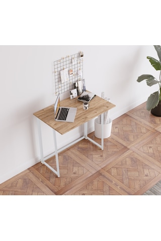 FahrettinKüçük Work001 Katlanır Çalışma Masas 120 CM Beyaz41