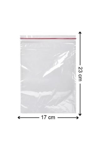 Kilitli Torba Kilitli Poşet 17X23 Cm 100 Adet