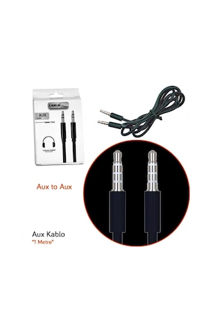 Carub Aux To Aux Kablo Siyah 1 Mt Br5901899