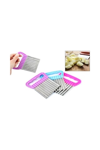 Chips Chopper Şekilli Sebze Ve Meyve Dilimleyici Renkli