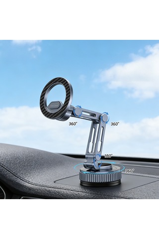 Go Des Gd-hd246 Vakumlu Tasarım 360 Derece Dönebilen Magnetik Araç İçi Telefon Tutucu Siyah