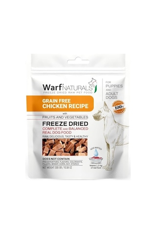 Warfnaturals Freeze Dried - Tavuk Etli Köpek Maması 300 Gr-21129