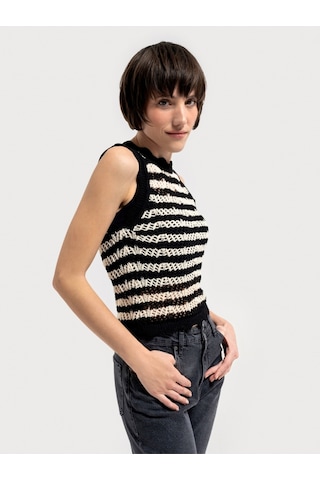 Regular Fit Kadın Top Siyah